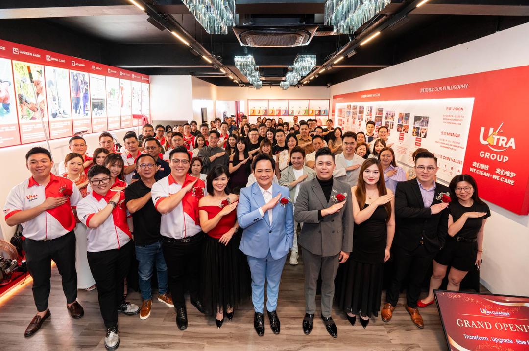 The Ultra Cleaning family gathered at the company headquarters